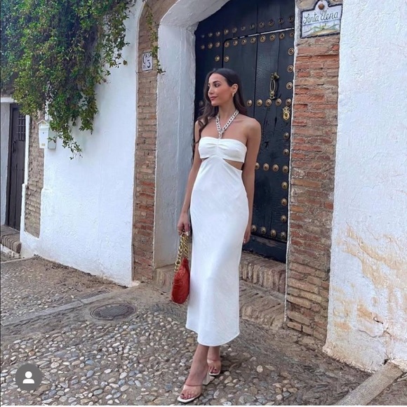 ZARA CUT OUT CHAIN DRESS - Picture 11 of 11